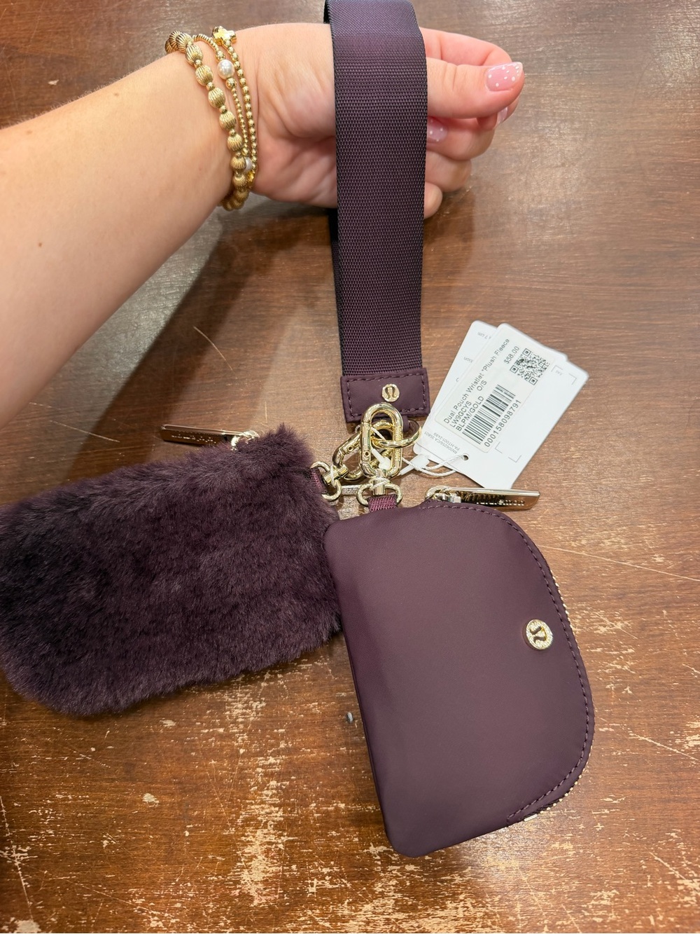NWT lululemon dual pouch wristlet - Picture 5 of 5